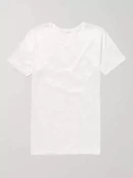 Хлопковая футболка Royal Classic с круглым вырезом Zimmerli, белый