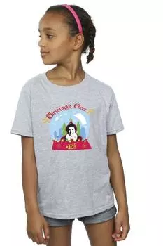 Хлопковая футболка «Рождественский снежный шар» Elf, серый