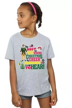 Хлопковая футболка «Рождественское настроение» Elf, серый