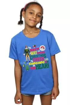 Хлопковая футболка «Рождественское настроение» Elf, синий