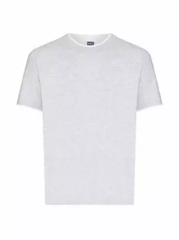 Хлопковая футболка с эффектом многослойности Fedeli