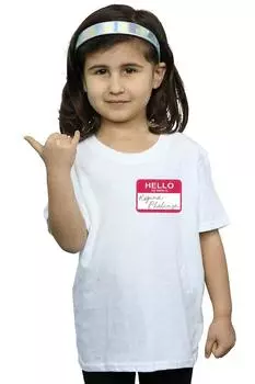 Хлопковая футболка с биркой Queen Phalange Friends, белый