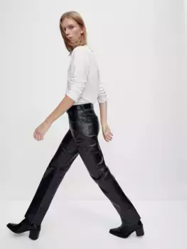 Хлопковая футболка с длинным рукавом Massimo Dutti, кремовый