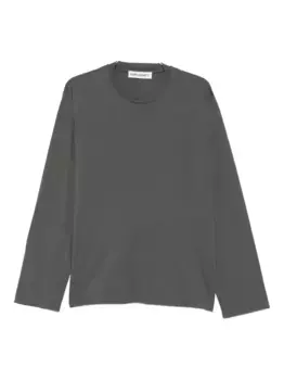 Хлопковая футболка с длинными рукавами OUR LEGACY, серый