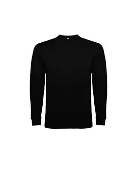 Хлопковая футболка с длинными рукавами ROLY, черный