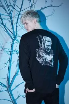 Хлопковая футболка с длинными рукавами The Witcher x Medicine, черный