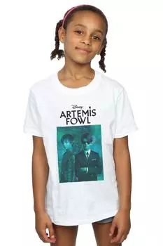 Хлопковая футболка с фото Artemis Fowl Holly Disney, белый
