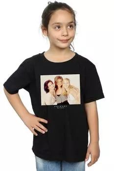 Хлопковая футболка с фото Friends, черный