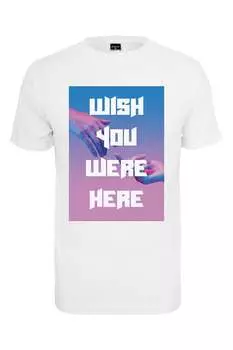 Хлопковая футболка с фотопринтом и надписью Mister Tee, белый