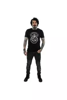 Хлопковая футболка с гербом Хогвартса Harry Potter, черный