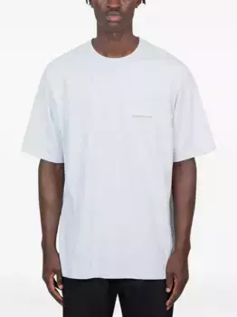 Хлопковая футболка с графическим принтом Gramicci, серый