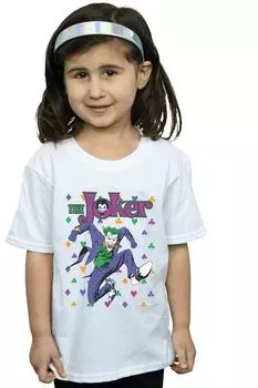 Хлопковая футболка с изображением Бэтмена и Джокера Jump DC Comics, белый