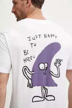 Хлопковая футболка с карманами Fungi Billabong, белый