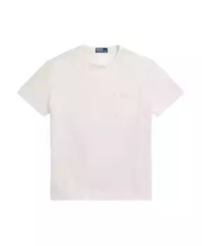 Хлопковая футболка с карманом Ralph Lauren, белый