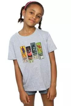 Хлопковая футболка с комиксами Marvel, серый