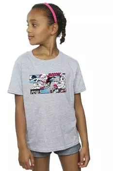 Хлопковая футболка с комиксами «Супермен» DC Comics, серый