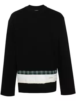 Хлопковая футболка с контрастной вставкой Namacheko, черный