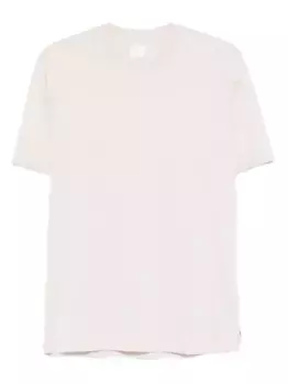 Хлопковая футболка с короткими рукавами Eleventy, нейтральный