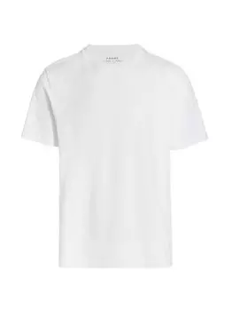 Хлопковая футболка с короткими рукавами Frame, белый