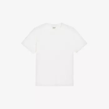 Хлопковая футболка с короткими рукавами и вышитым логотипом Teecha Claudie Pierlot, цвет naturels