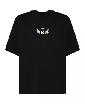 Хлопковая футболка с круглым вырезом. Barrow, черный