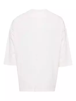 Хлопковая футболка с круглым вырезом CROQUIS, белый