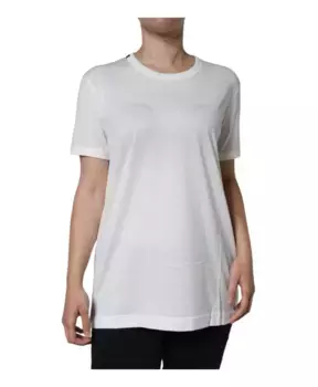 Хлопковая футболка с круглым вырезом Dolce & Gabbana, белый