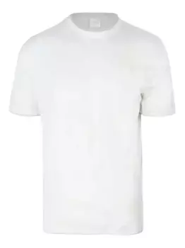 Хлопковая футболка с круглым вырезом Eleventy, белый