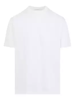Хлопковая футболка с круглым вырезом Kiton, белый
