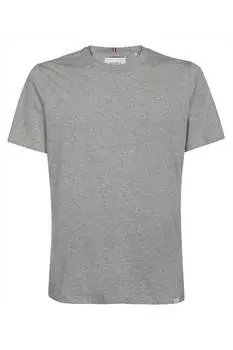 Хлопковая футболка с круглым вырезом Les Deux, серый