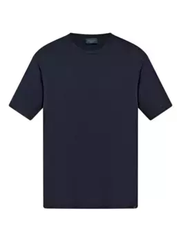 Хлопковая футболка с круглым вырезом Paul & Shark, черный