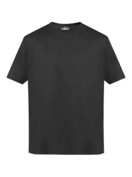 Хлопковая футболка с круглым вырезом Paul & Shark, черный