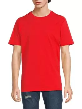 Хлопковая футболка с круглым вырезом Polo Ralph Lauren, цвет Red Multi