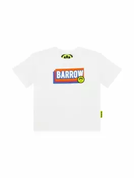 Хлопковая футболка с логотипом Barrow, белый