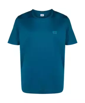 Хлопковая футболка с логотипом C.P. Company, синий