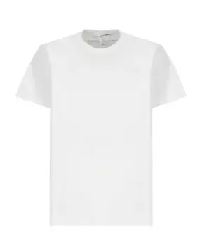 Хлопковая футболка с логотипом Comme Des Garons, белый