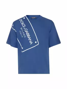 Хлопковая футболка с логотипом Dolce&Gabbana
