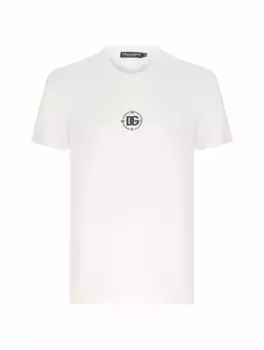 Хлопковая футболка с логотипом Dolce&Gabbana, белый