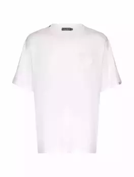 Хлопковая футболка с логотипом Dolce&Gabbana, белый