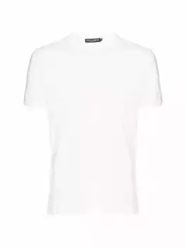Хлопковая футболка с логотипом Dolce&Gabbana, белый