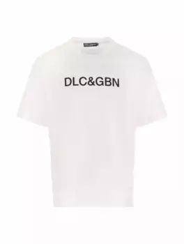 Хлопковая футболка с логотипом Dolce&Gabbana, белый