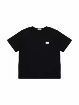 Хлопковая футболка с логотипом Dolce&Gabbana, черный