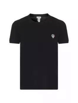 Хлопковая футболка с логотипом Dolce&Gabbana, тёмно-синий