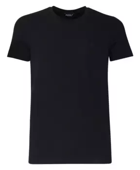 Хлопковая футболка с логотипом Dondup, черный