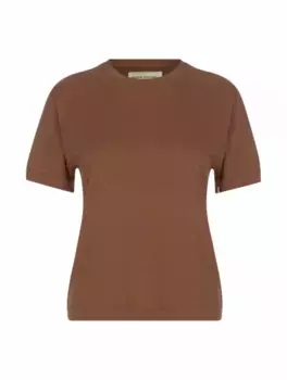 Хлопковая футболка с логотипом Extreme Cashmere, коричневый