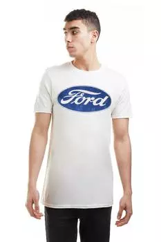 Хлопковая футболка с логотипом Ford, обнаженная