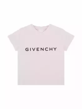 Хлопковая футболка с логотипом Givenchy, розовый