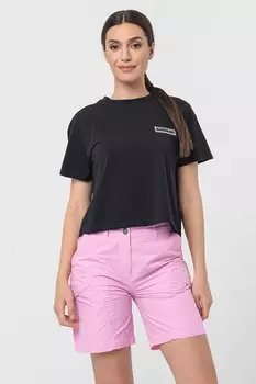 Хлопковая футболка с логотипом Iaato Napapijri, черный