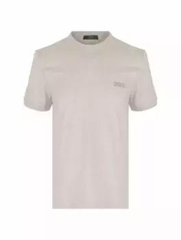 Хлопковая футболка с логотипом Kiton, серый