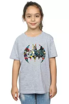 Хлопковая футболка с логотипом комиксов «Бэтмен» DC Comics, серый